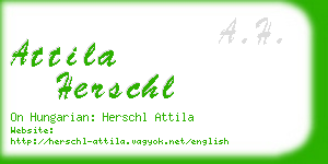 attila herschl business card